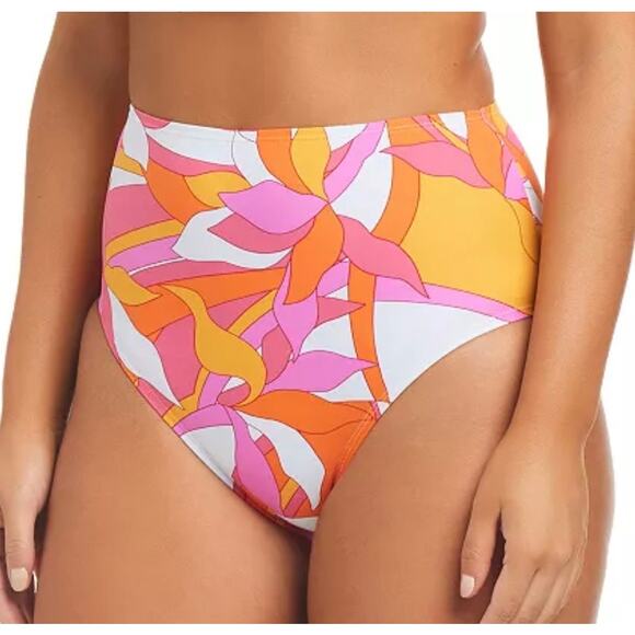 Beyond Control Geometric Print High Waist Bikini Bottom 12 NWT - Picture 1 of 2